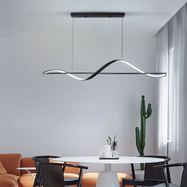 Orren Ellis 1 Light Kitchen Island Linear LED Pendant Wayfair